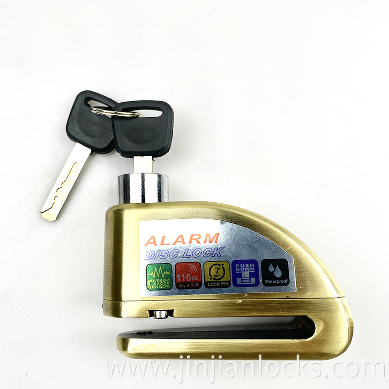 Alarm Disc brake Lock waterproof Motorcycle lock alarm High decibel Bike Anti Theft Security Bicycle disc lock alarm